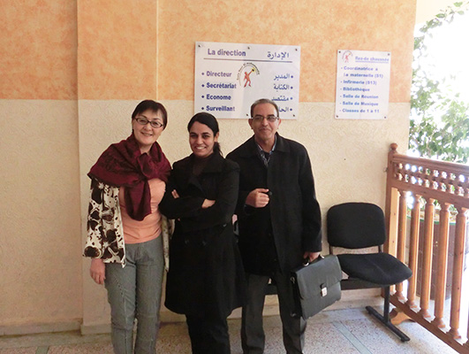 モロッコの教師と教育関係者の人と